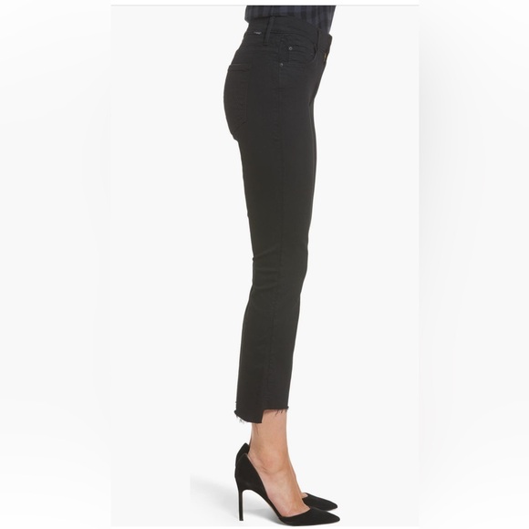 Mother The Insider Crop Step Fray Jeans - Picture 2 of 5